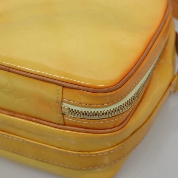 LOUIS VUITTON Monogram Vernis Wooster Bag Lime Yellow M91075 LV Auth ep9753 - Picture 15 of 16